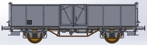 Exact-Train EX23996 - H0 - Offene Güterwagen UIC 2 L7, BLS, Ep. III